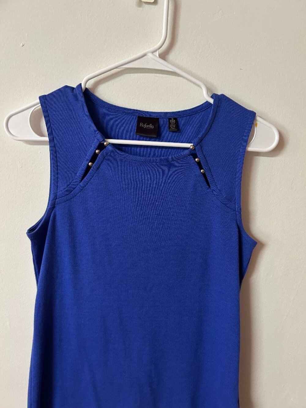 Rafaella Sleeveless Embellished Knit Top | Women's Small